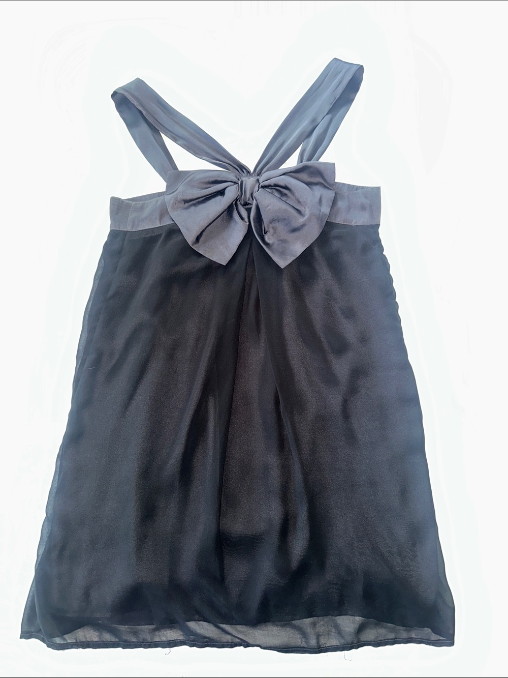 Black Bow-Back mini Dress